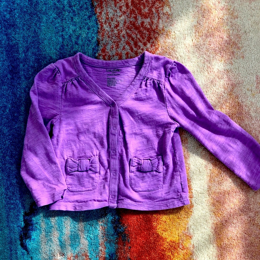 EUC purple cotton shrug